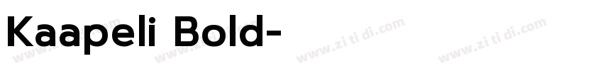 Kaapeli Bold字体转换